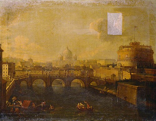 Rome with St Peter's and Castel Sant'Angelo, 1750, Antonio Joli