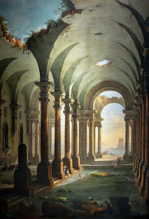 Perspective de thermes antiques, 1756, Antonio Joli