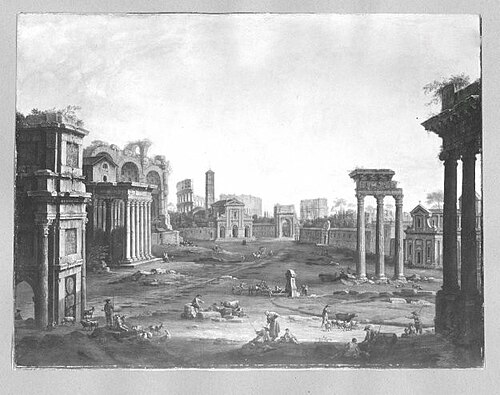Roman ruins, 1750, Antonio Joli