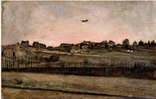Paysage, village, 1912, Pierre Alexis Lesage