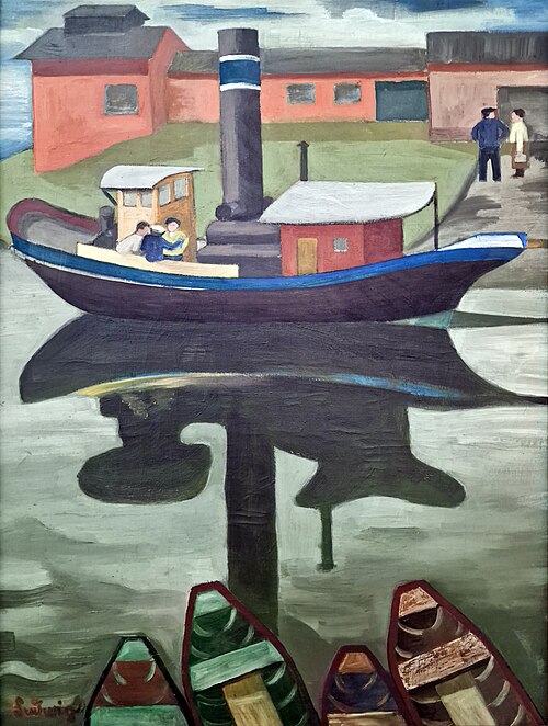 Scène portuaire, 1939, Peter Ludwigs