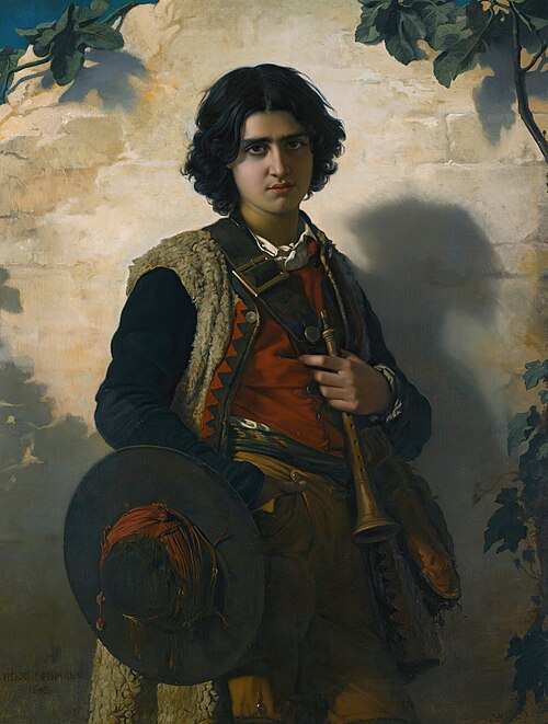 Le fifre Italien, 1863, Henri Lehmann