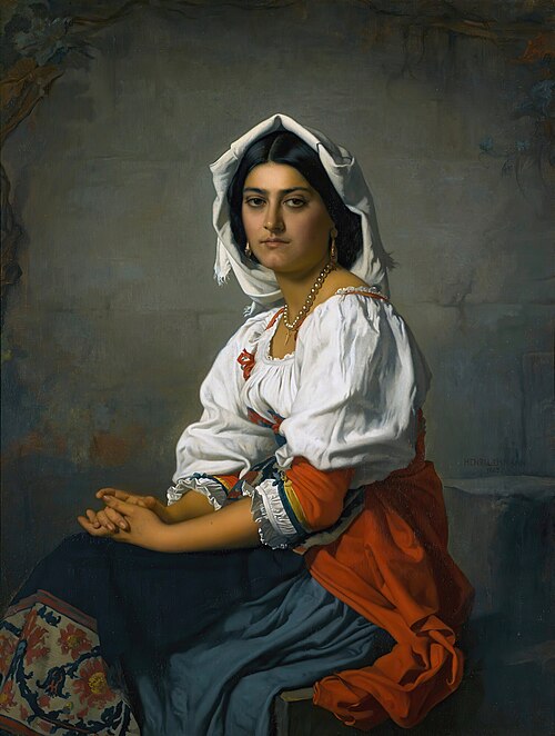 La jeune Italienne, 1863, Henri Lehmann