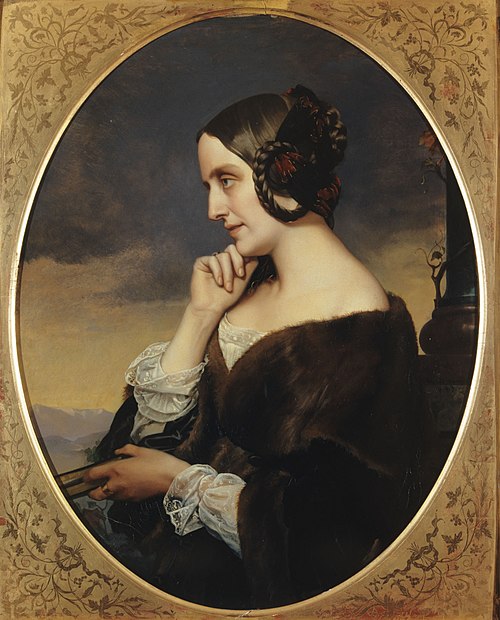 Portrait de Marie de Flavigny, comtesse d'Agoult, 1843, Henri Lehmann