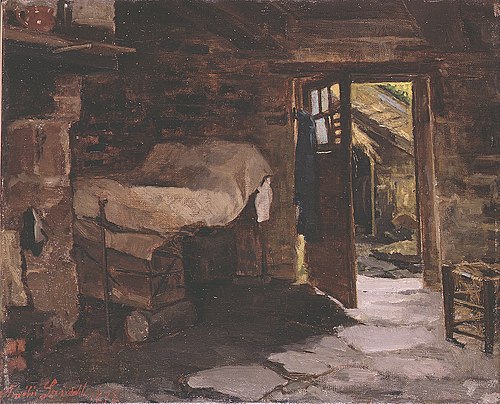 Interior of a Breton Farmstead, 1878, Amélie Helga Lundahl