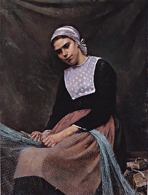 Kalastajatyttö, 1880, Amélie Helga Lundahl