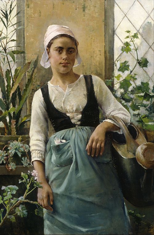 The Garden Girl, 1885, Amélie Helga Lundahl