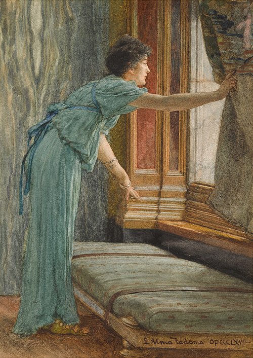 Expectation (Impatient), 1868, Lawrence Alma-Tadema
