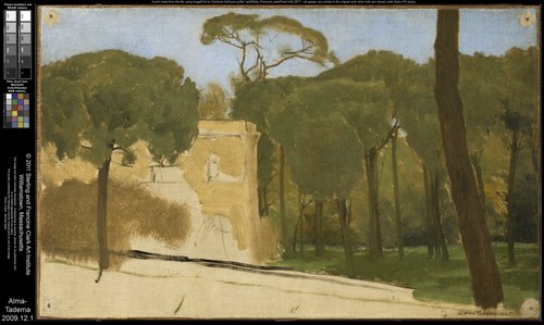 Pine Trees in a Roman Park, 1876, Lawrence Alma-Tadema