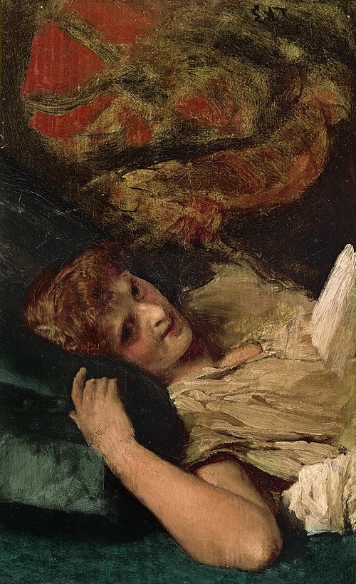 Reclining Woman, , Lawrence Alma-Tadema