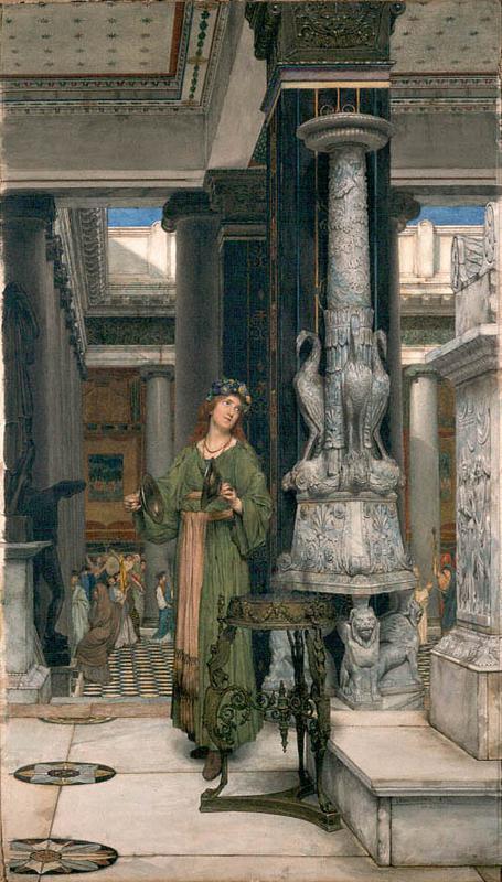 The Cymbal Player by Sir Lawrence Alma-Tadema - Sir Lawrence Alma-Tadema, 1872, Lawrence Alma-Tadema