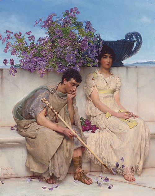 An eloquent silence, 1890, Lawrence Alma-Tadema