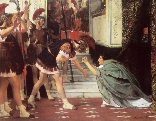 Proclaiming Claudius Emperor, 1867, Lawrence Alma-Tadema