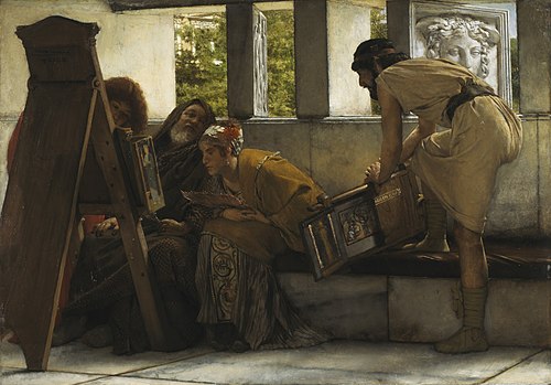 A Roman studio, 1874, Lawrence Alma-Tadema