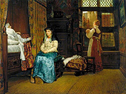 The Visit: A Dutch Interior, 1868, Lawrence Alma-Tadema