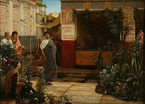 A Roman Flower Market, 1868, Lawrence Alma-Tadema