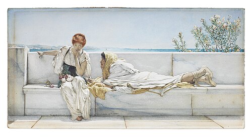 A Solicitation, 1878, Lawrence Alma-Tadema