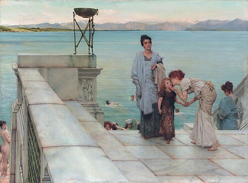 A kiss, 1891, Lawrence Alma-Tadema