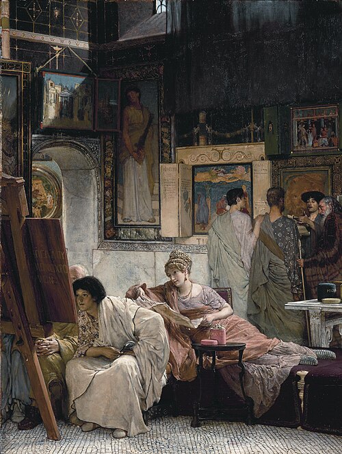 A picture gallery, 1873, Lawrence Alma-Tadema