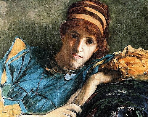 Portrait of Miss Laura Theresa Epps (Lady AlmaTadema), 1871, Lawrence Alma-Tadema