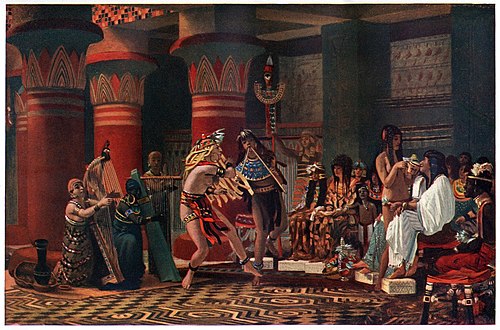 Pastime in Ancient Egypt, 1863, Lawrence Alma-Tadema