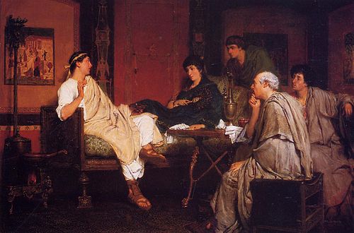 Tibulle dans la maison de Délie, 1866, Lawrence Alma-Tadema