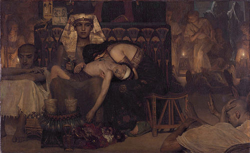 La Mort du premier-né de Pharaon, 1872, Lawrence Alma-Tadema