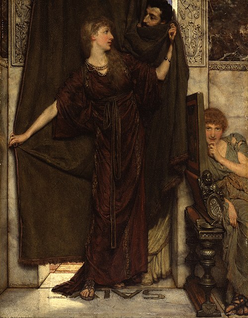 My Sister Is Not In, 1879, Lawrence Alma-Tadema