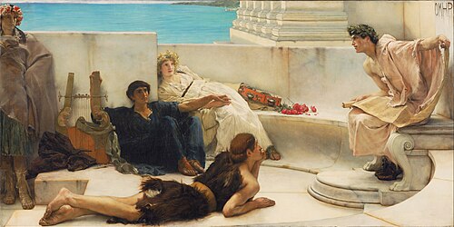 A Reading from Homer, 1885, Lawrence Alma-Tadema