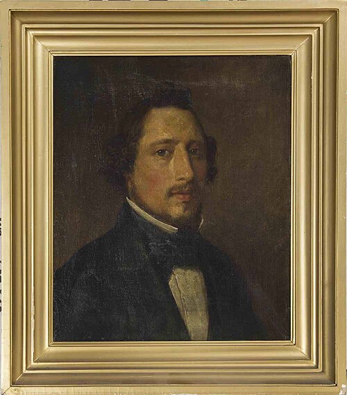 Portrait of Dirk Tadema, the painter's brother, 1865, Lawrence Alma-Tadema