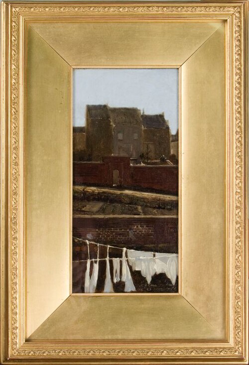 View from Window of Gardens and Facades of Houses, 1872, Lawrence Alma-Tadema