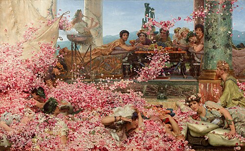 Les Roses d'Héliogabale, 1888, Lawrence Alma-Tadema