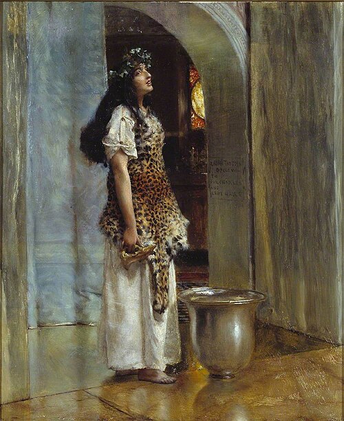 A Priestess of Apollo, 1888, Lawrence Alma-Tadema