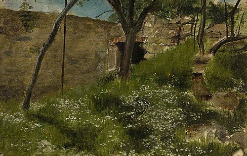 A Floral bank, 1870, Lawrence Alma-Tadema