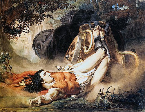 La Mort d'Hippolyte, 1860, Lawrence Alma-Tadema