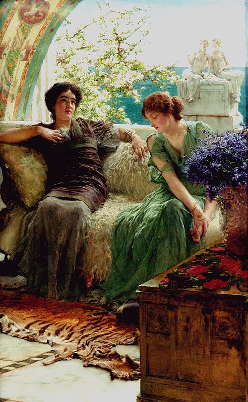 Unwelcome Confidences, 1902, Lawrence Alma-Tadema