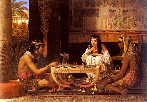 Egyptia Chess Players, 1879, Lawrence Alma-Tadema