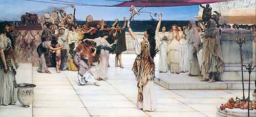 Une offrande à Bacchus, 1889, Lawrence Alma-Tadema