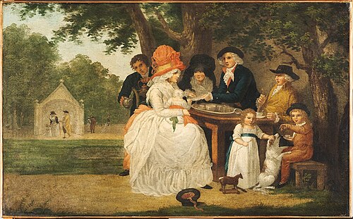 A Tea Garden, , George Morland