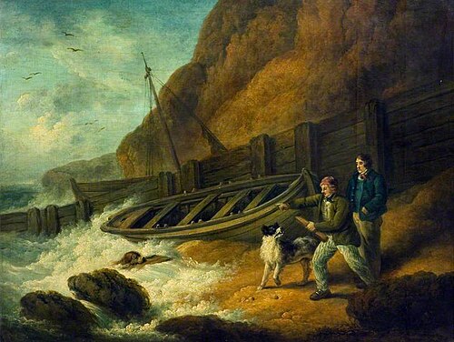 Beach Scene, , George Morland