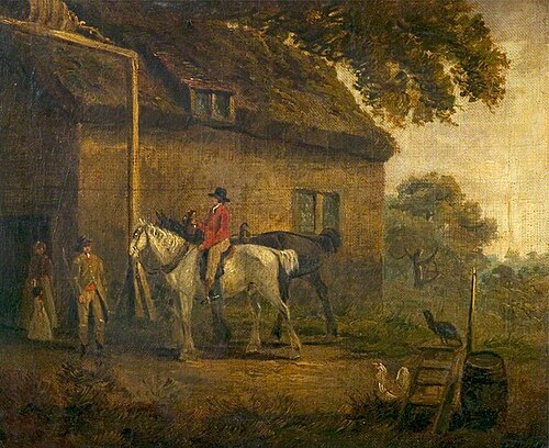 The Village Inn with Post Horses, 1790, George Morland