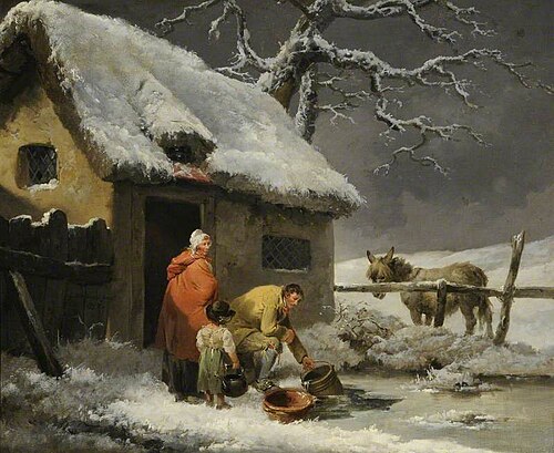 Breaking the Ice, 1792, George Morland