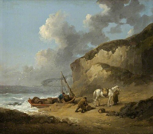 Sea-Coast Scene, Smugglers, 1793, George Morland