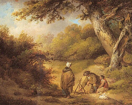 A Gipsy Encampment, 1795, George Morland