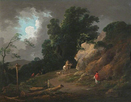 Landscape with an Approaching Storm, 1800, George Morland