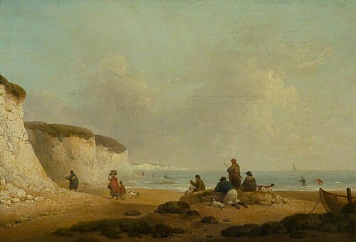 Calm off the Coast of the Isle of Wight, 1801, George Morland