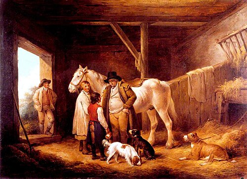 The Reckoning: A Farmer Paying the Ostler and Pot-Boy of an Inn, 1800, George Morland