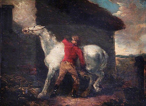 Grooming the Grey Mare, , George Morland