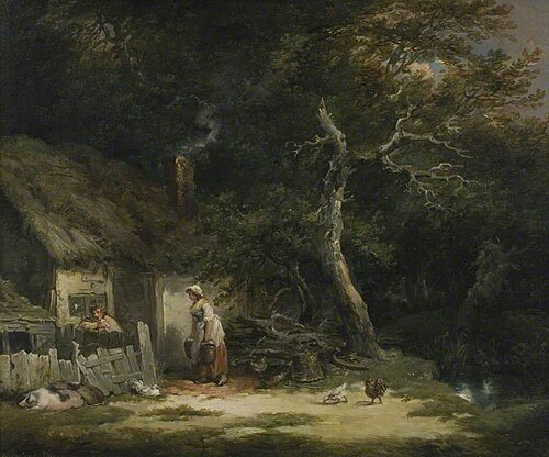 The Woodman's Cottage, , George Morland