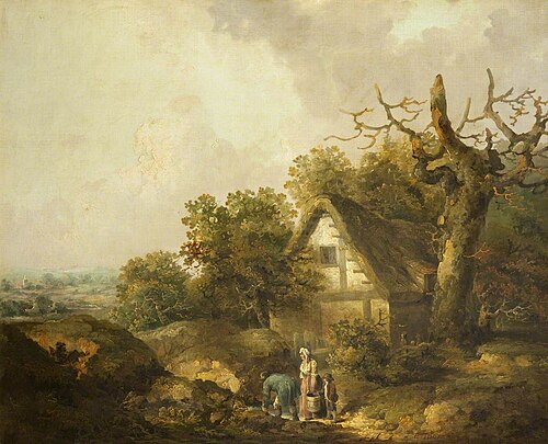 A Rustic Cottage, , George Morland